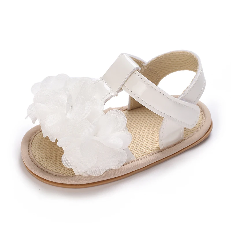 0-18 months summer baby girl sandals fashionable white princess baby shoes non slip comfortable casual walking shoes