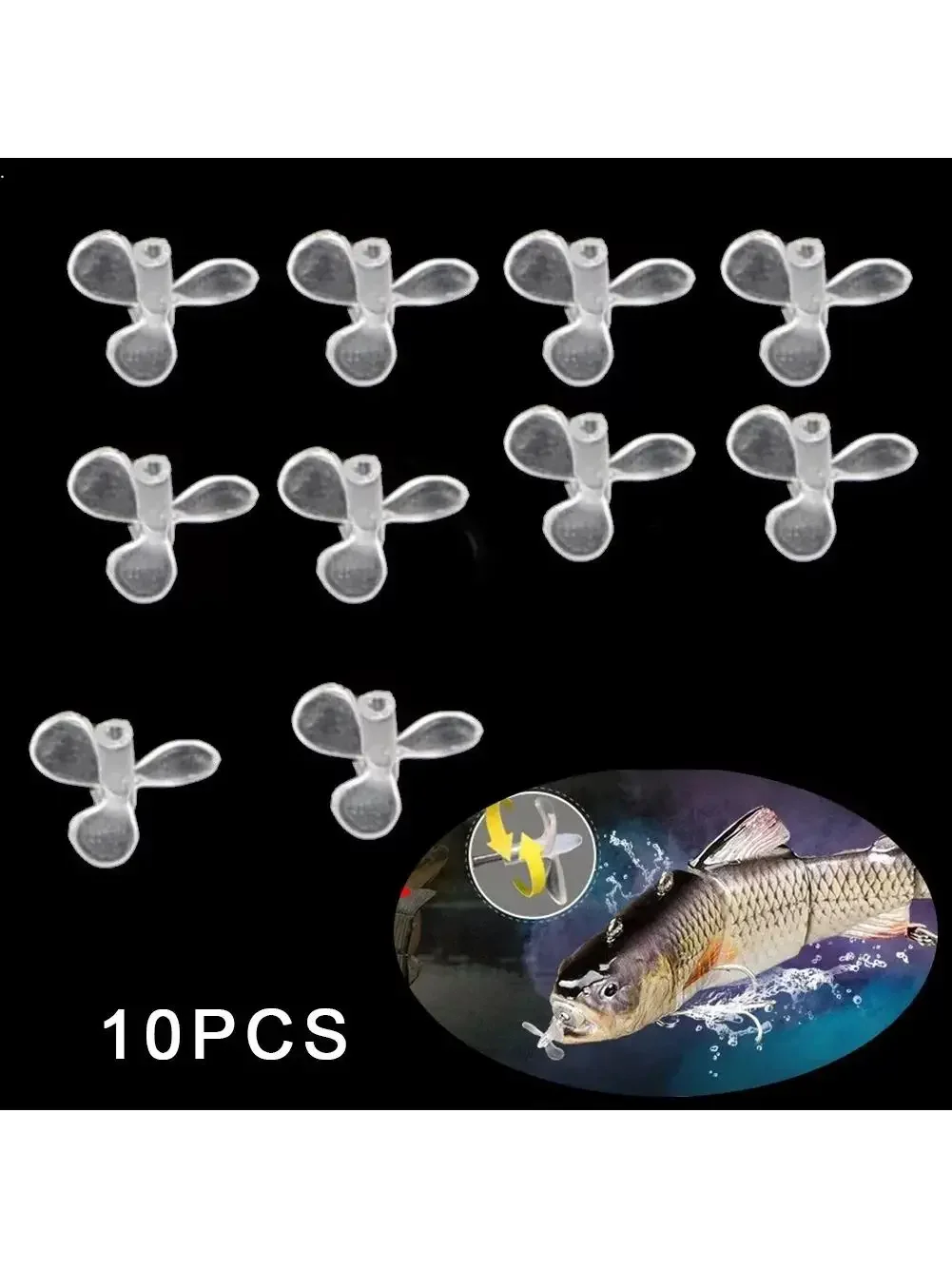 10x appât hélice pour leurre de pêche leurre électrique Wobblers pêche Swimbait multi-sections appât bionique faux appât Fis leurre de pêche