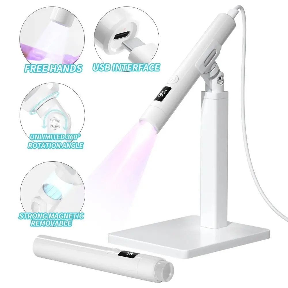 Nieuwe draagbare mini led-spijkerlamp Multifunctionele handheld mini UV led-lamp Mini nagels droger Draadloze hars lichttherapielamp