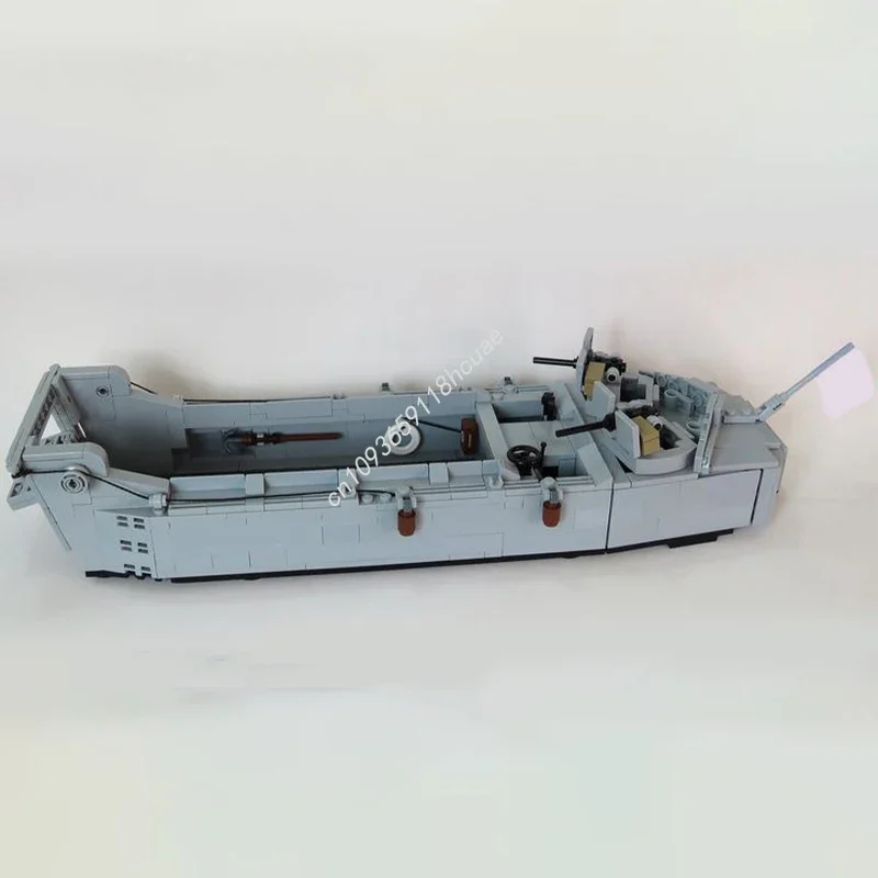 661pcs MOC LCVP HIGGINS BOOT DDay Ww2 Nan Model Bouwstenen Architectuur Idee Modulaire Kinderen Speelgoed Kerstcadeaus
