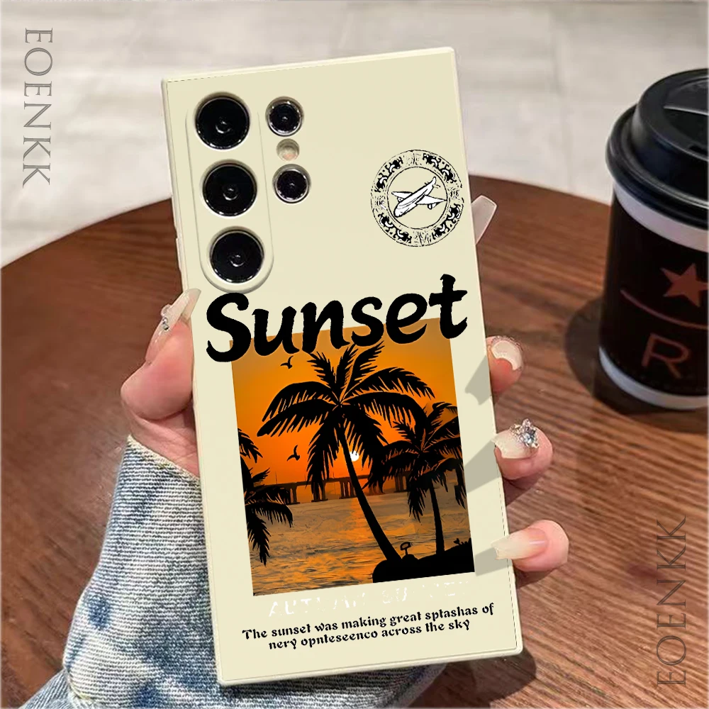 Hawaiian Sunset lemon Phone Case For Samsung Galaxy Note 10 20 Lite S25 S24 S23 S22 S21 S20 Ultra FE Plus 5G Silicone Soft Cover