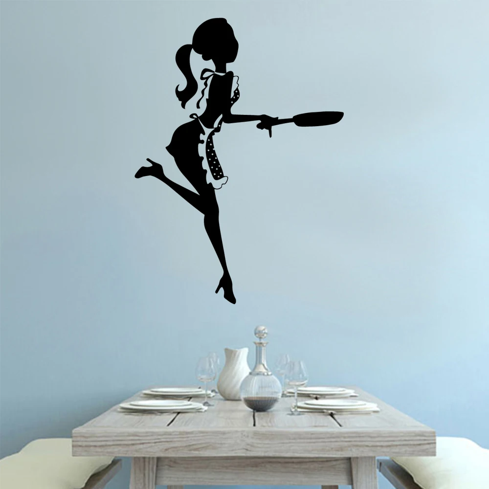 1 pc hot sale cooking tool for kitchen decor Vinyl Wall Sticker Home Decor Stikers Bedroom Diy Pvc Home Decoration Accessories