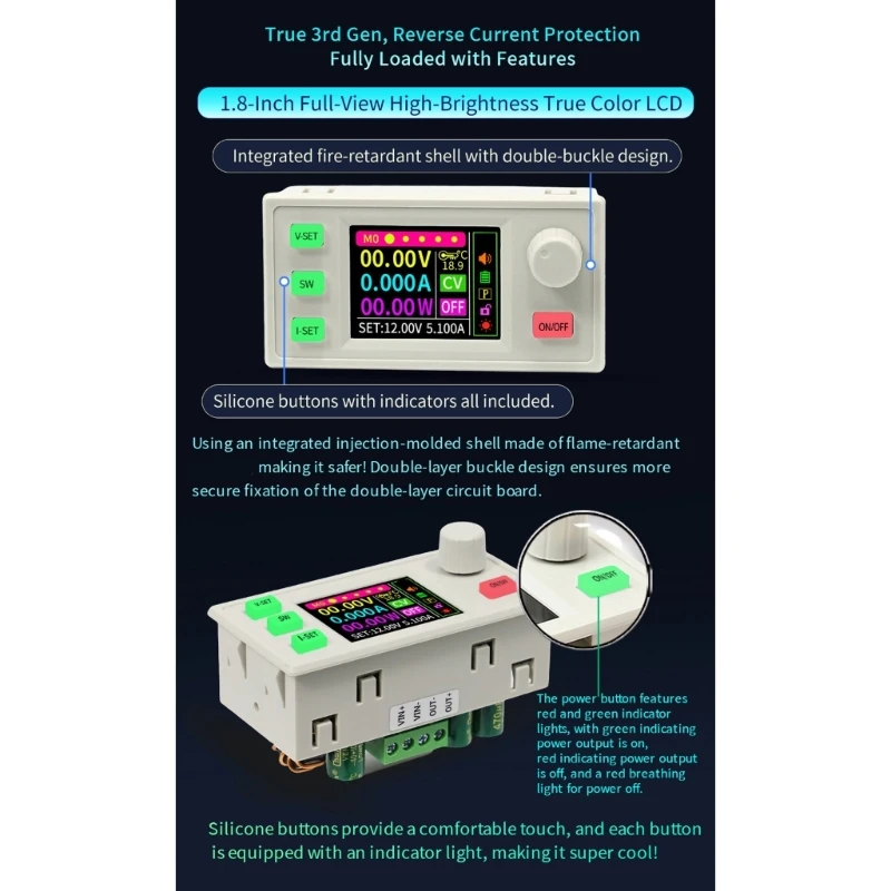 96GD Compactly Power Supply With LCD Display And Multiple Protections Mode