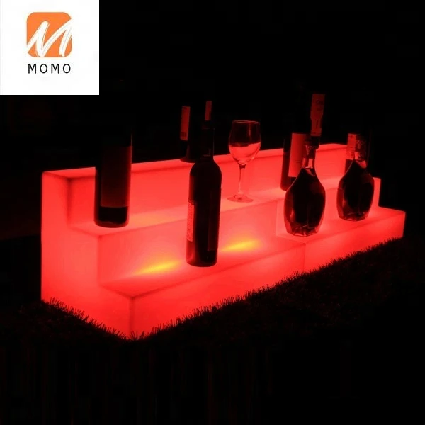 High bar led accessories light up drinks shelf