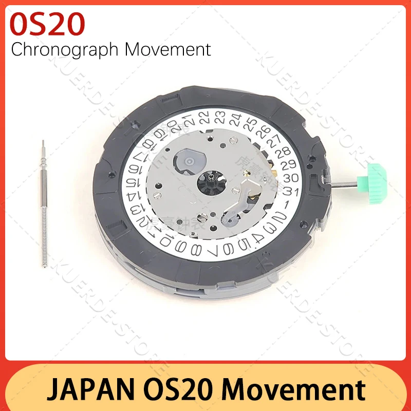 Japan Import OS20 Uhrwerk 3-6-9 Sekunden Chronograph 3 Kalender Uhrenteile Uhrenreparatur Präzise Reisezeit
