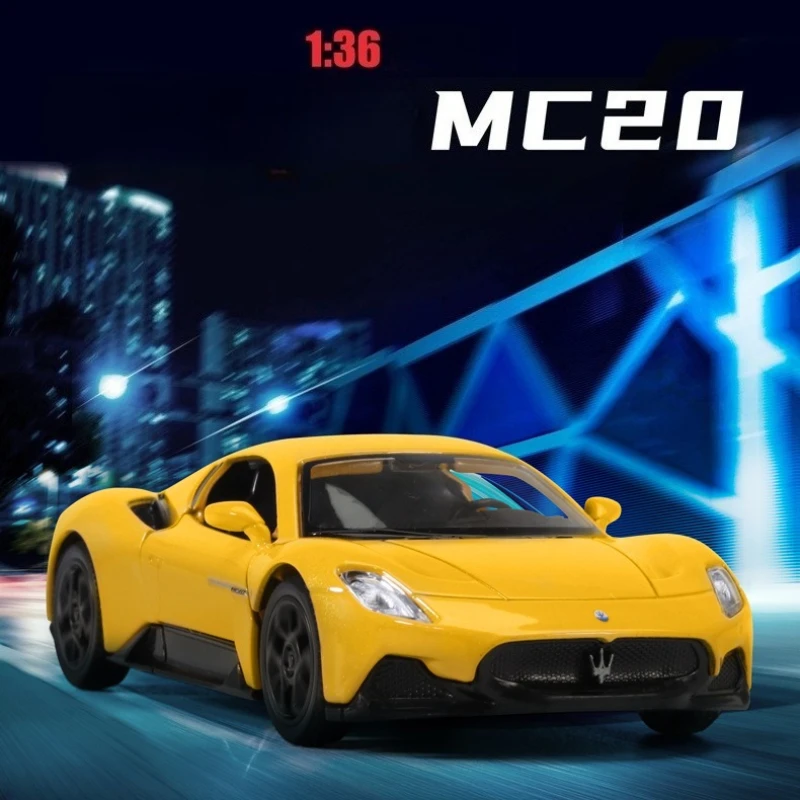 

1:36 MC20 спортивный автомобиль высокая имитация литья под давлением модель автомобиля из металлического сплава игрушечный детский подарок коллекция декоративные украшения