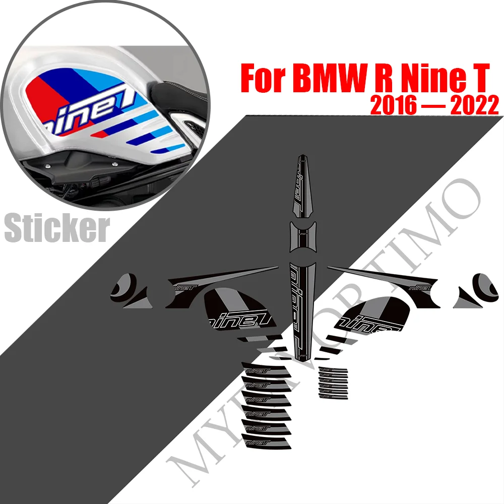 For BMW R Nine T 2016 - 2022 Motorcycle Fuel Tank Pad Sticker Moto PVC Decals Accessories BMW RNineT BMWRNineT