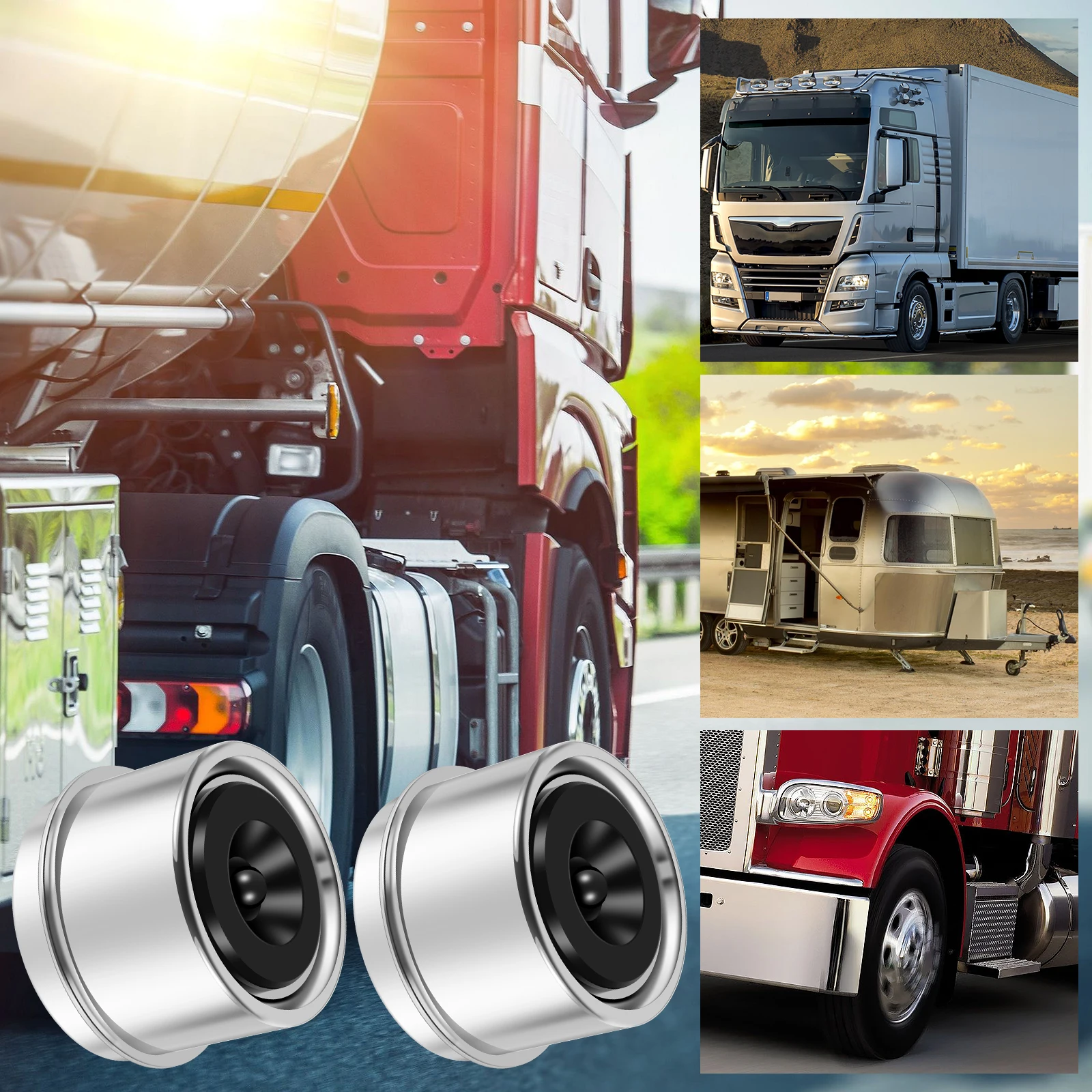 4 Stuks Trailer Lager Stofkap 1.98/2.75 Inch Ijzeren Trailer As Vet Covers Stevige Trailer Wielnaaf Center glijmiddel Vet Covers