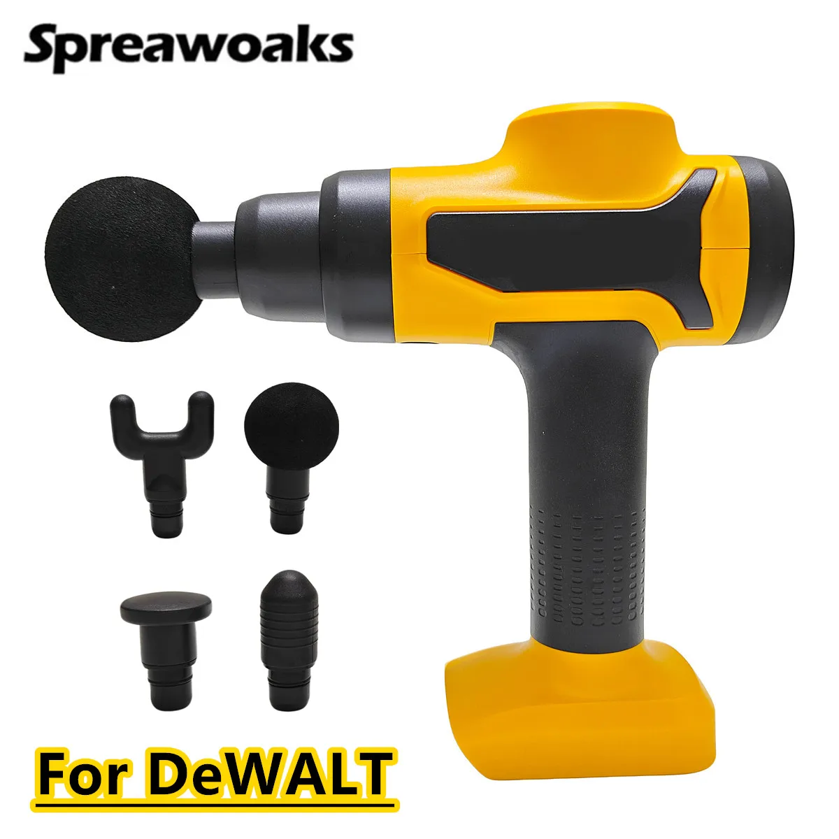 

For DEWALT 20V Battery Cordless Massage Gun Professional Muscle Massager 10 Speed & 4 Attachment Heads Power Tool