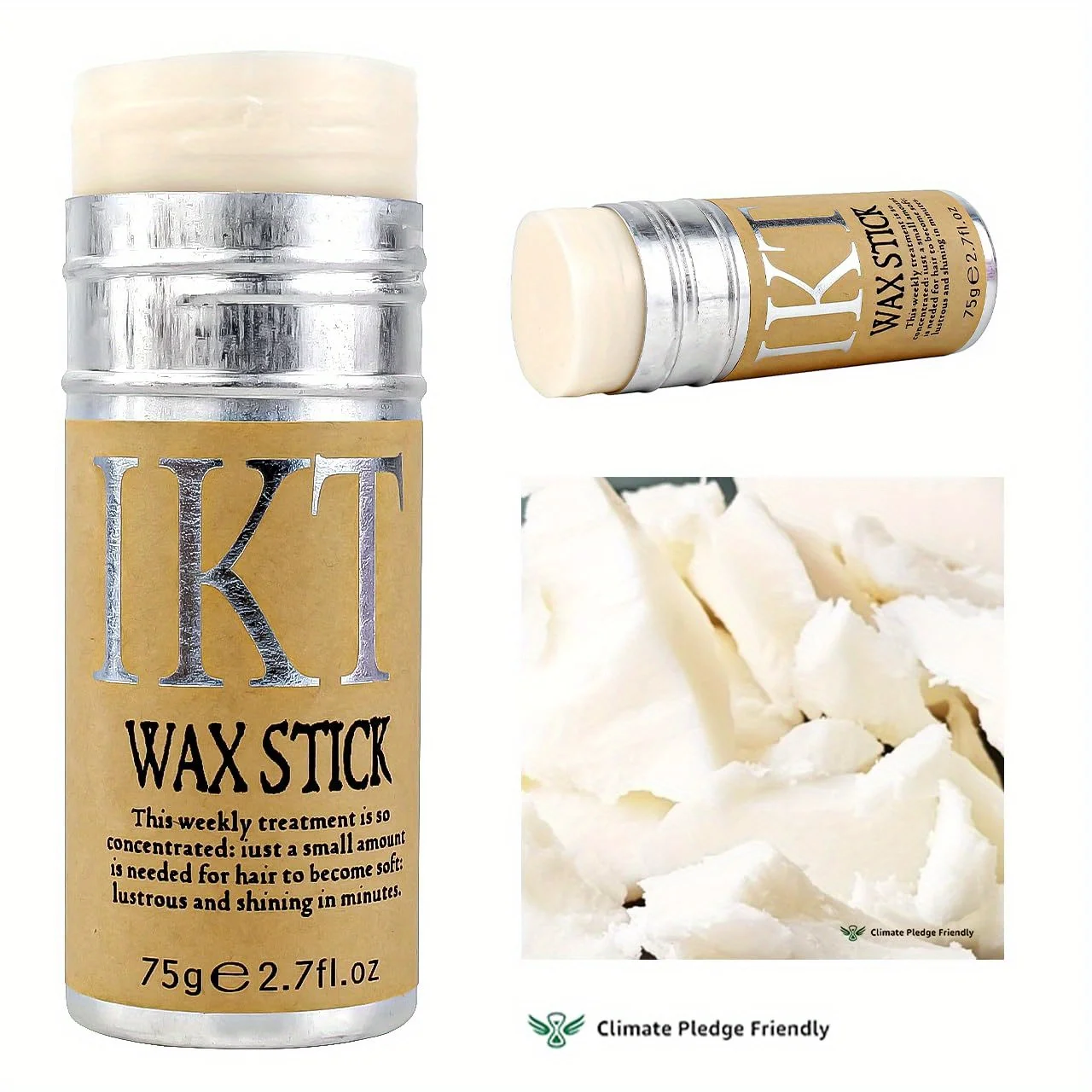 Cera de cabelo masculina estilo argila abacate acabamento fosco retenção de longa duração para controle de frizz e sem fragrância