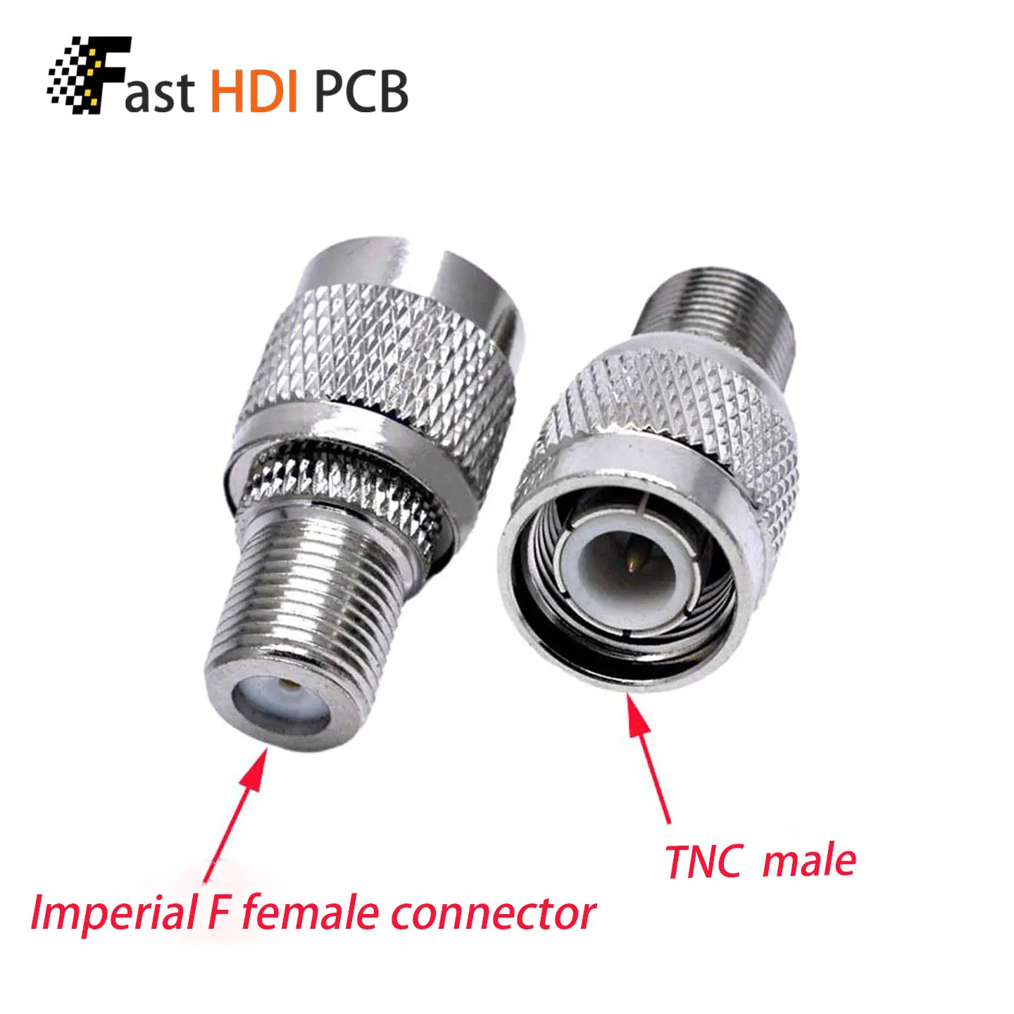 TNC Male to F Female Adapter TNC/F-JK 50 Ohm RF Coaxial Connector for Antenna Cable TV Set Top Box Satellite Receiver Ham Radio