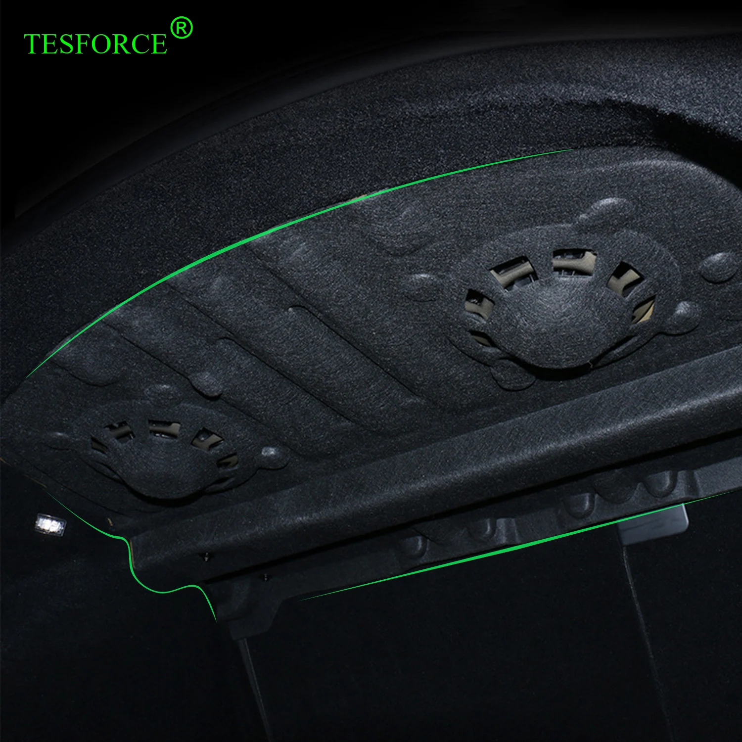 For Tesla Model 3 Highland 2024 Trunk Lid Soundproofing Cotton Model 3+ Sound Insulation Cotton Hood Trunk Sound Dust-proof Mat