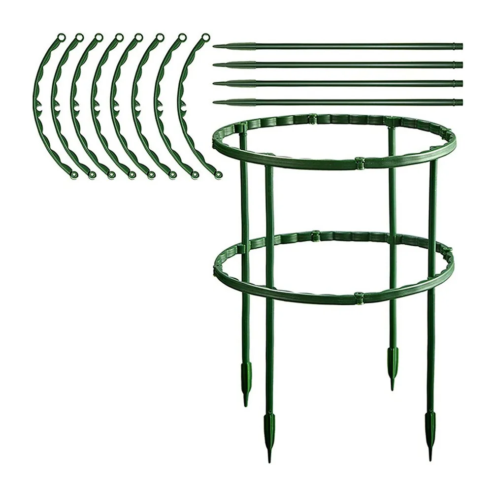 

8PCS 15.5×25cm Plant Stakes Plant Support Stand Frame Garden Climbing Trellis Flowers Stand Cage For The Garden
