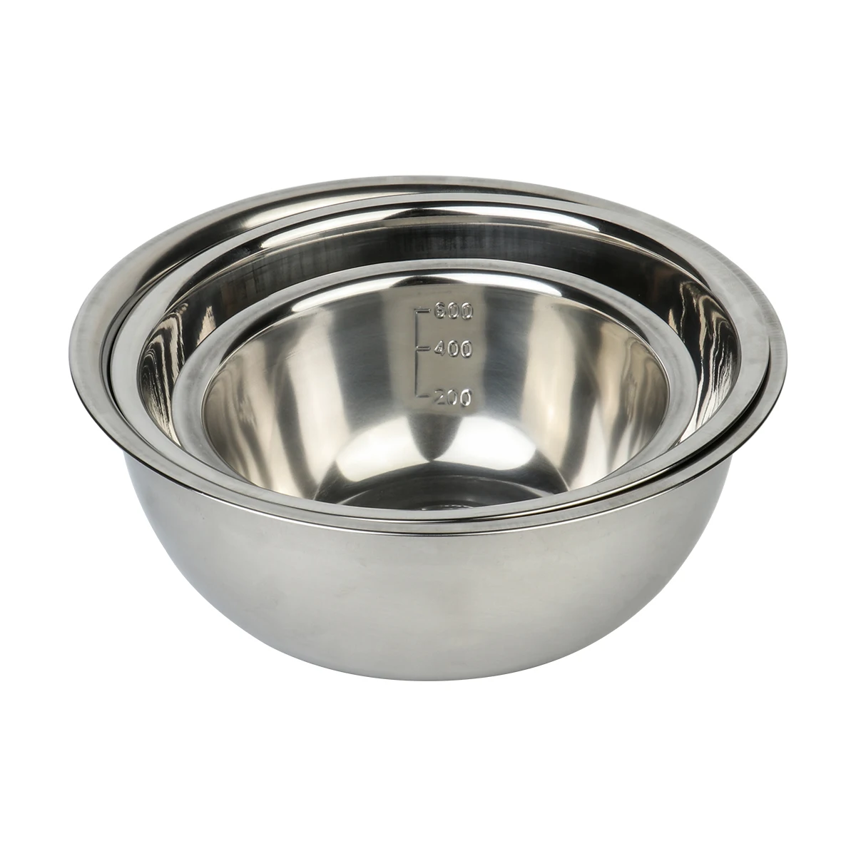 Easy-Grip, Stainless Steel Mixing Bowls for Baking, Cooking, Salad & Food Prep - Large, Medium and Small Metal Nesting Bowls