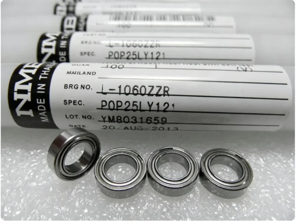 20 Stück/100 Stück Original NMB Hochgeschwindigkeitslager L-1060ZZ 6*10*3 mm MR106ZZ Präzisions-Miniaturkugellager MR106 1060 6x10x3 mm – Detail 2