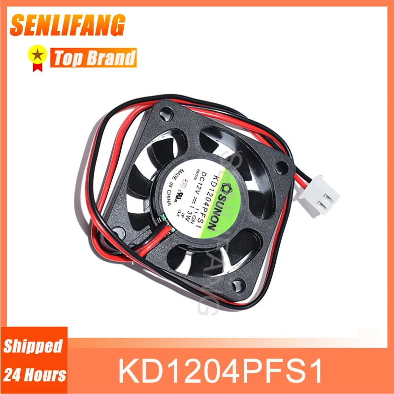 Brand New 4010 4CM KD1204PFS1 DC12V 1.3W Two Wire Large Air Volume Cooling Fan For SUNON