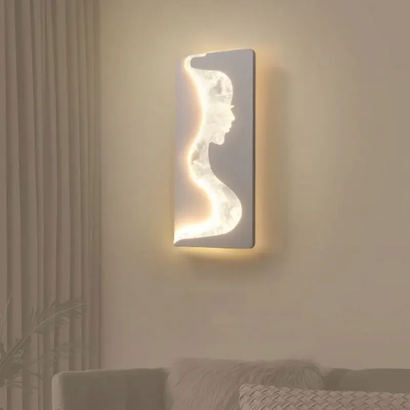 

Modern Creative Acrylic Wall Lamp 12W LED Living Room Background Bedroom Bedside Wall Lights Corridor Stair Indoor Decor Lustres