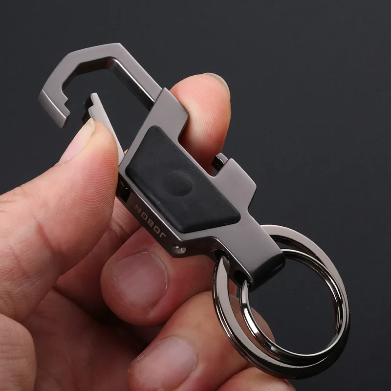 Luxury Men Keychain Classic Multifunction Car Key Chains Lighting Opener EDC Tool Jewelry for Key Rings Holder Gift Accessories