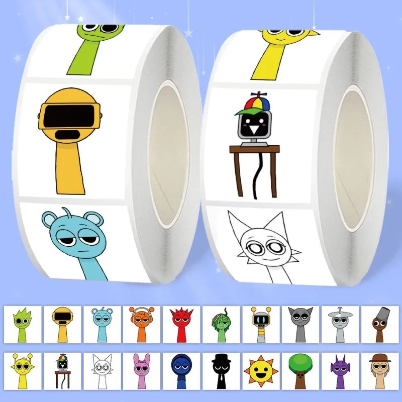 �y�Z�[�����z1 ���[�� Incredibox Sprunki �X�e�b�J�[���ȔS�� DIY �����X�e�b�J�[�m�[�g�u�b�N����M�t�g�p