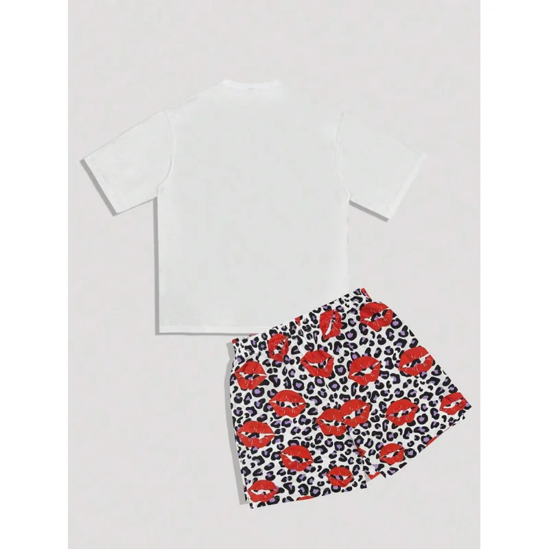 Man Pants Men Gym Sportswear Men's Fashion Complete Summer Man Set New Shirts and T-shirts Trendy Two Piece Set Sports Suits