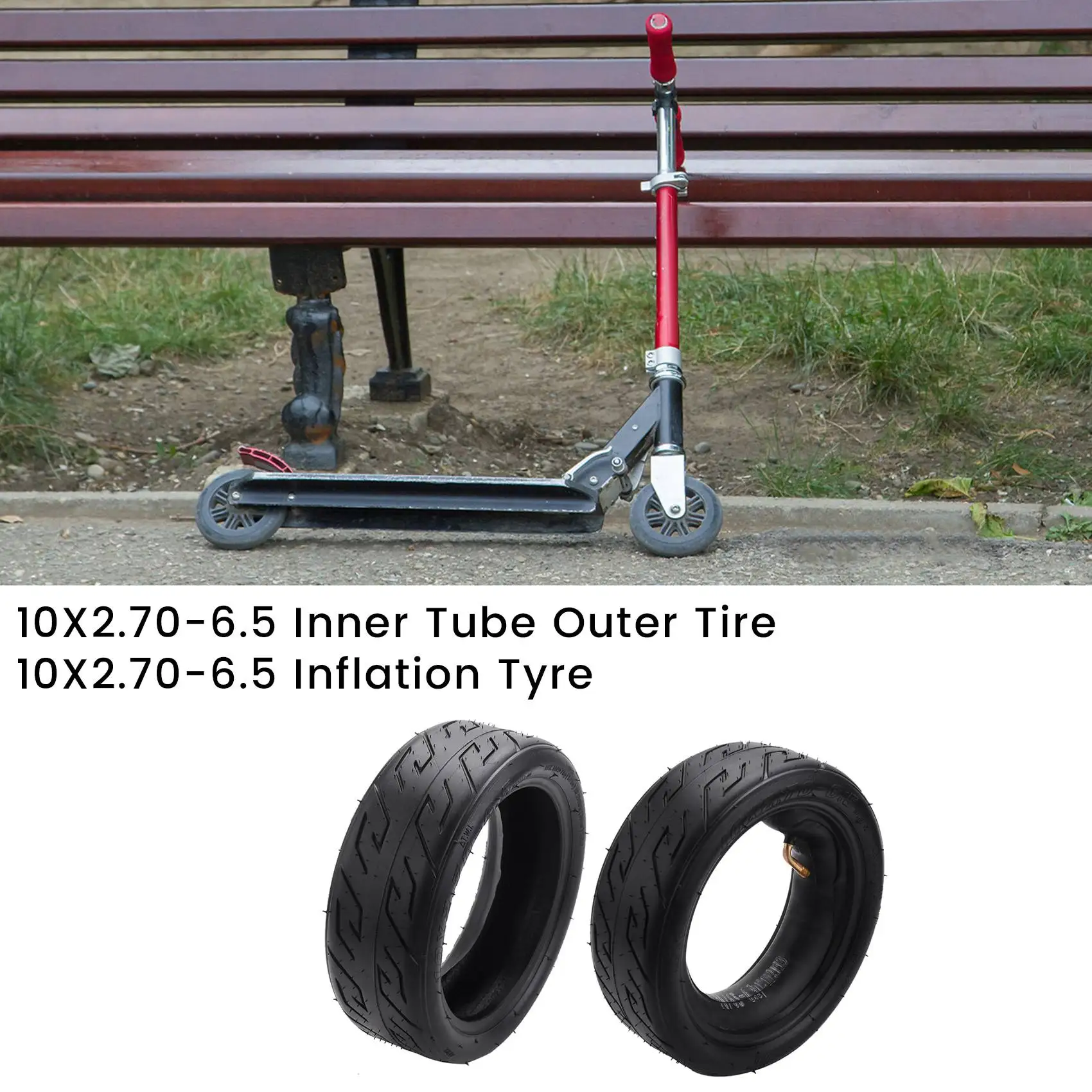 

AEA6-10X2.70-6.5 Inner Tube Outer Tire 10X2.70-6.5 Inflation Tyre For Electric Scooter Balance Scooter Accessories