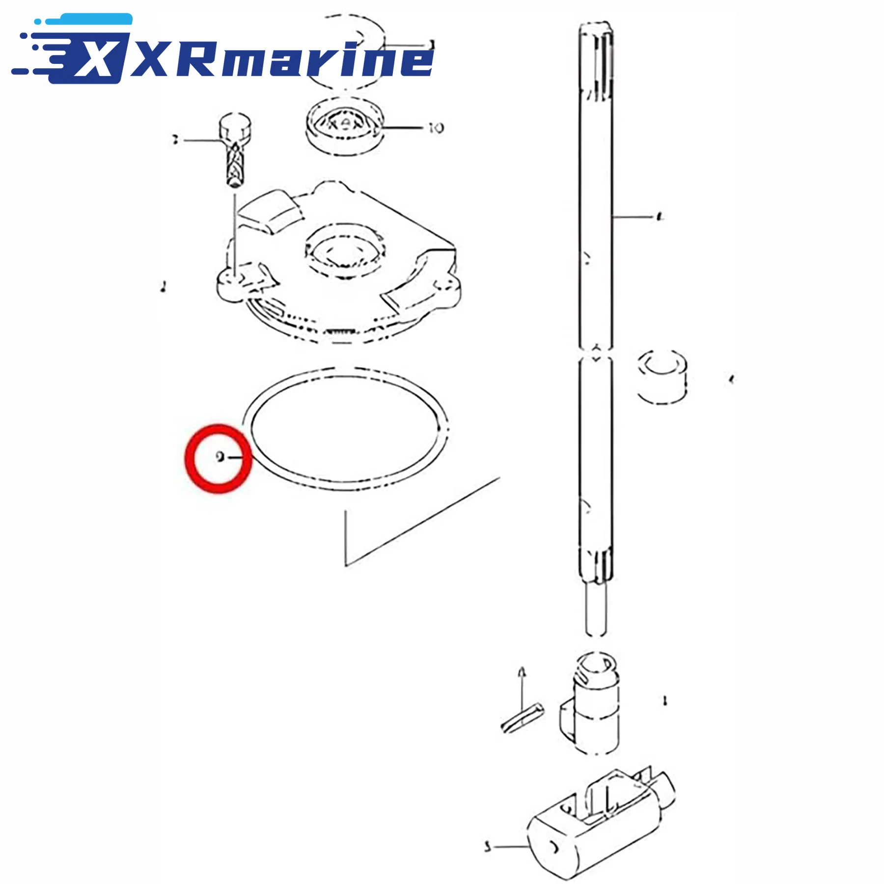 2 Pcs Outboard O-Ring Fits Suzuki 09280-69001 DF40A DF50A DF60 DF60A  DF70 DF90 DF100 DF115 DF140 DF350A Engines GLM 45500