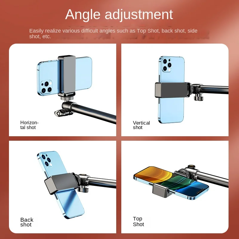 Supporto Mobile per Smartphone per supporto per cellulare con impugnatura ad anello a LED e miglioramento della bellezza per lo Streaming Live professionale