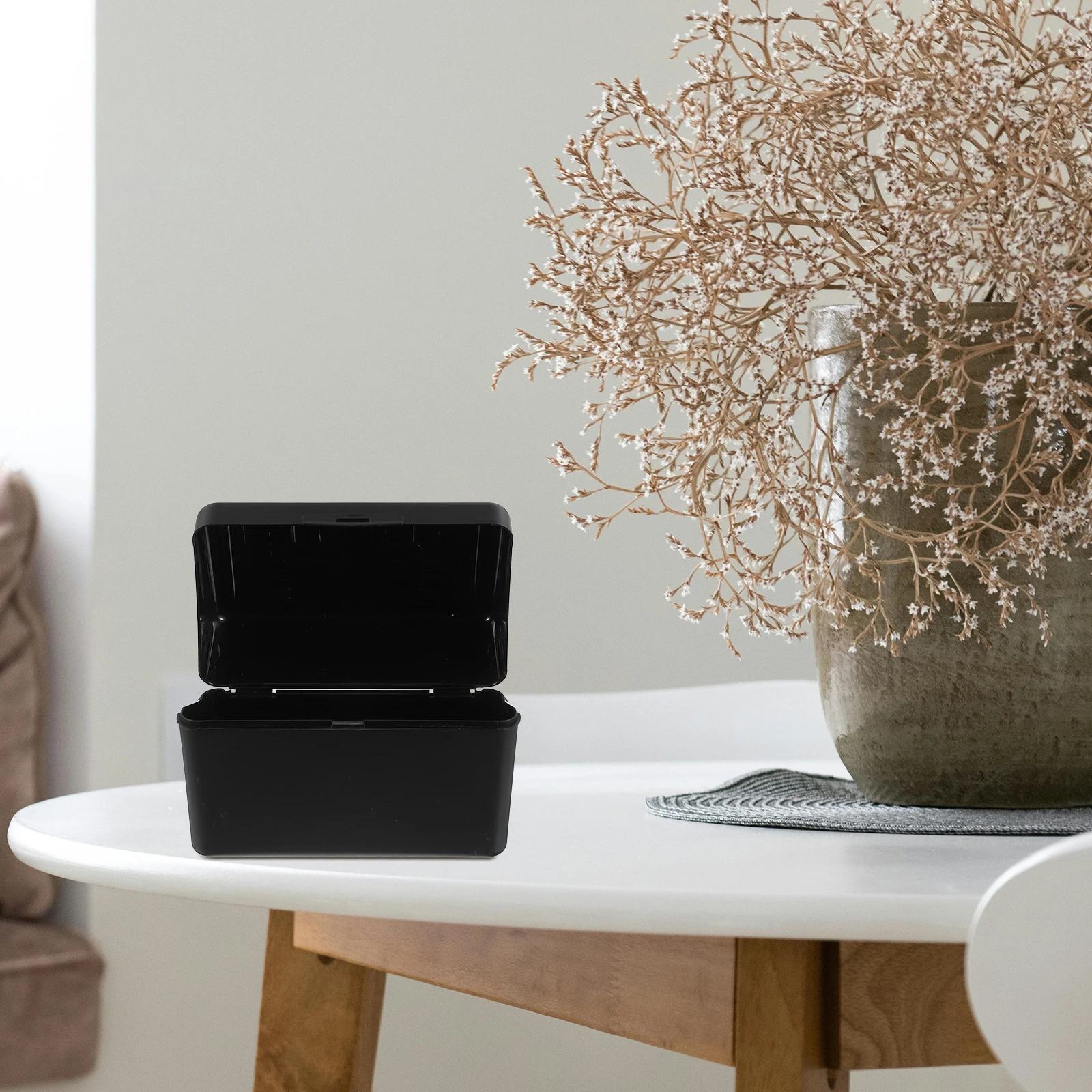 

Desktop Note Box Recipe Card Holder Flashcard Index Case Plastic ganizer Multifunctional Storage Compact Portable Notecard