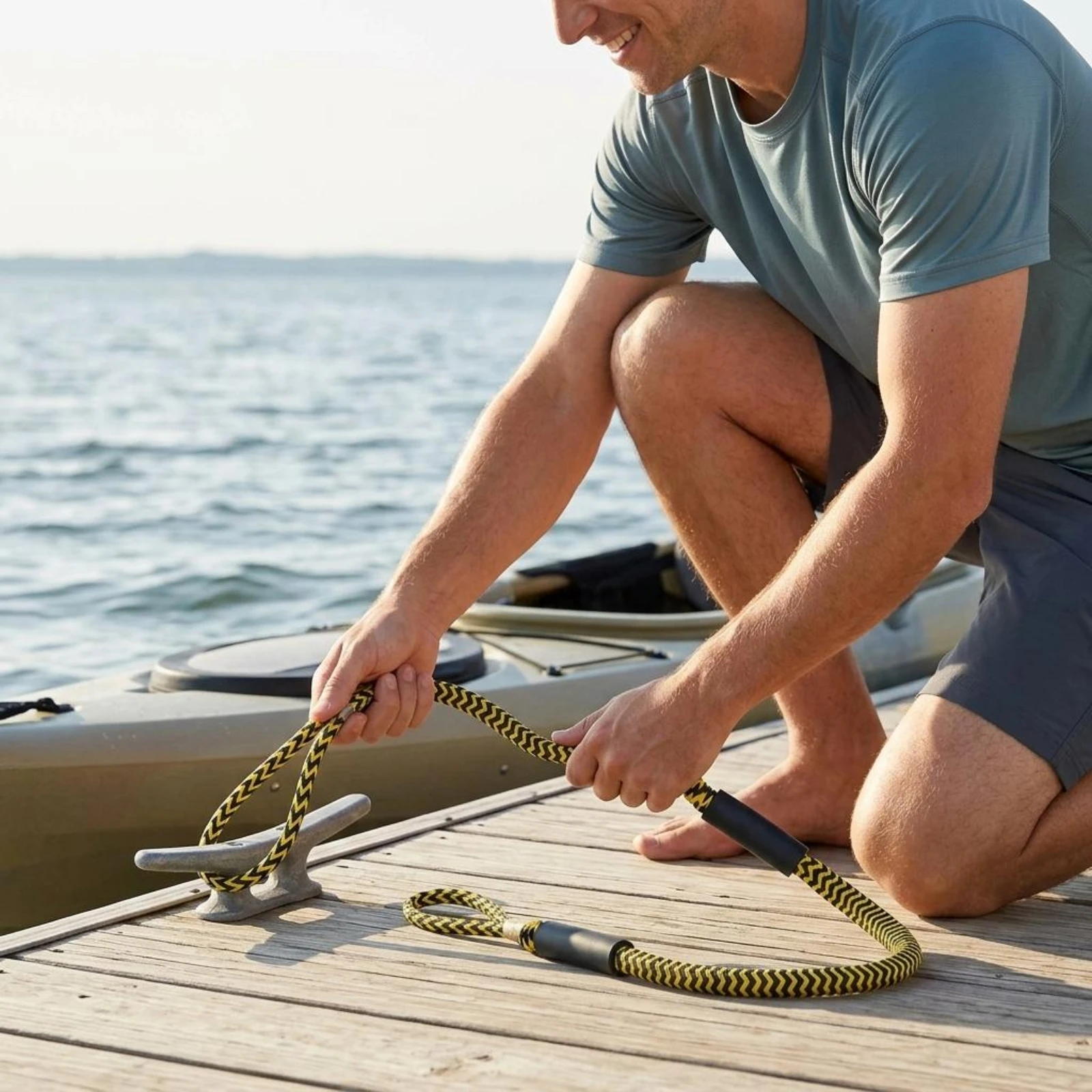 Bungee Dock Line Shock Absorbing Stretch Dock Rope Bungee Mooring Rope Protective Sleeves Sleeves Marine Accessory Easy to Use