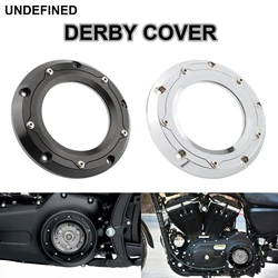 Motorcycle Derby Cover Black/Chrome For Harley Softail FLSB 2018-2024 Fat Boy Street Bob Breakout Deluxe Lower Rider 2019-2024