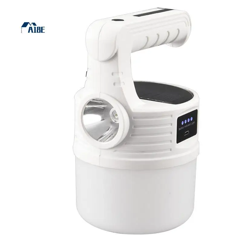 

A18E-1 шт. солнечный светильник для кемпинга USB перезаряжаемая лампа уличная водонепроницаемая лампа для палатки портативные фонари аварийное освещение для барбекю Hik