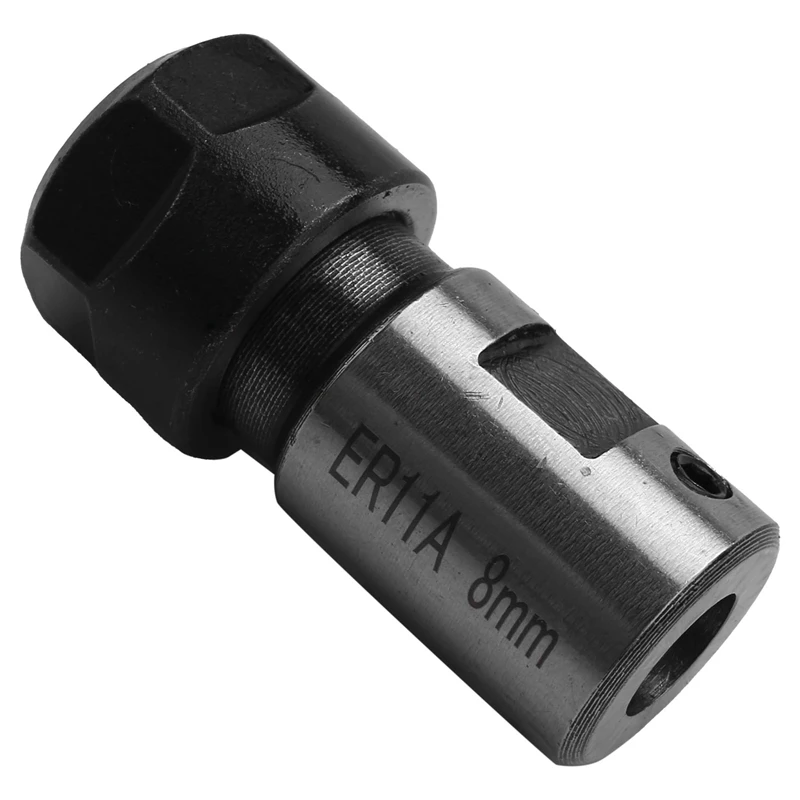 5X ER11 Collet Chuck Motor Shaft Extension Rod Spindle Collet Lathe Tools Holder Inner 8MM