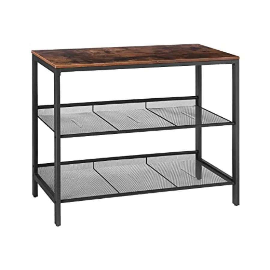 

Console Table Sofa Table with 2 Flat or Slant Adjustable Mesh Shelves Hallway Table and Sideboard in Entryway Living Room Corri