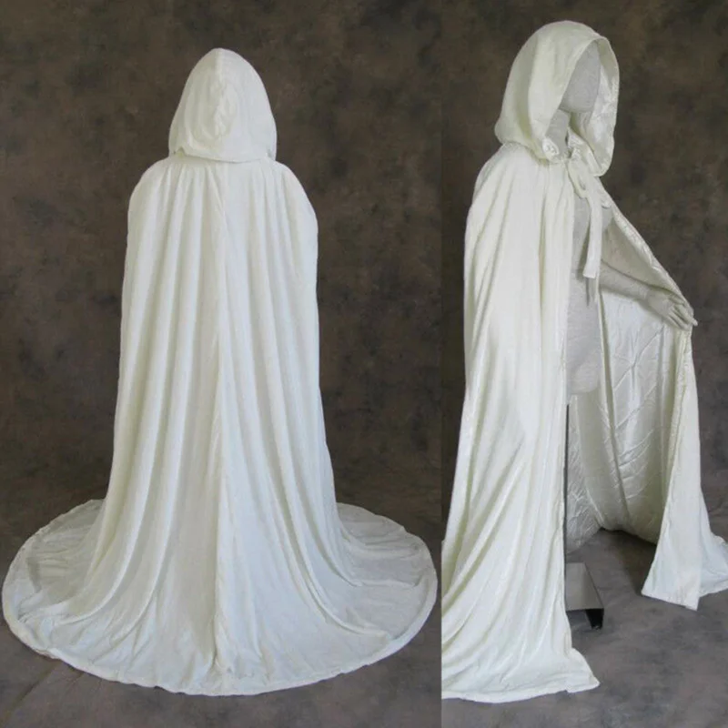 Cape à capuche en velours doux unisexe, fête de Noël, olympiques de cosplay pour femmes et hommes, Halloween Everaks, châle en velours