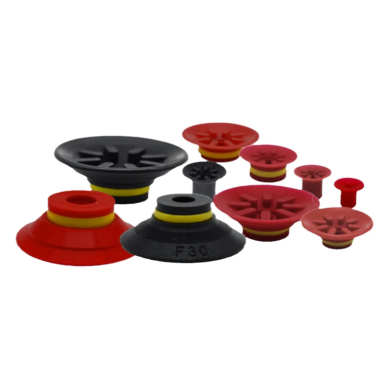 Paiyabo Type F Series F15 F20 F25 F30 F40-2 F50-2 Flat ribbed vacuum suction cup U8 suction cup