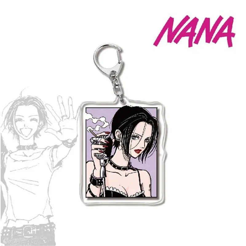 6CM Anime NANA Manga Osaki Keychain Ai Yazawa Osaki Serizawa Reira Figure Key Chain Ring Jewelry Fans Gifts Bag Pendant