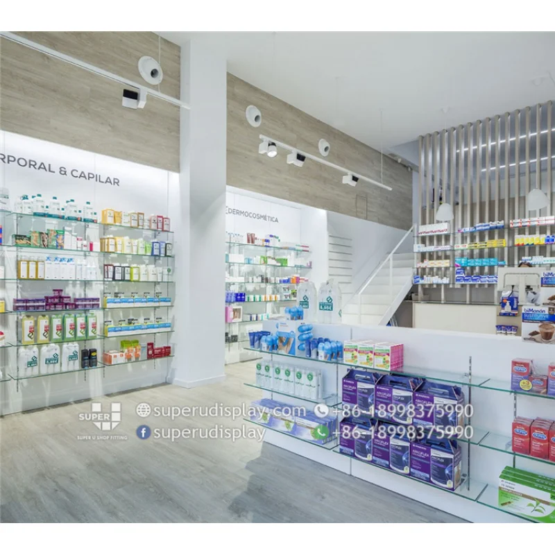 (customized)Medical Retail Shop Interior ShowroomCustom Decoration Layout Modern Pharmacy Stores Fancy Design Ideas