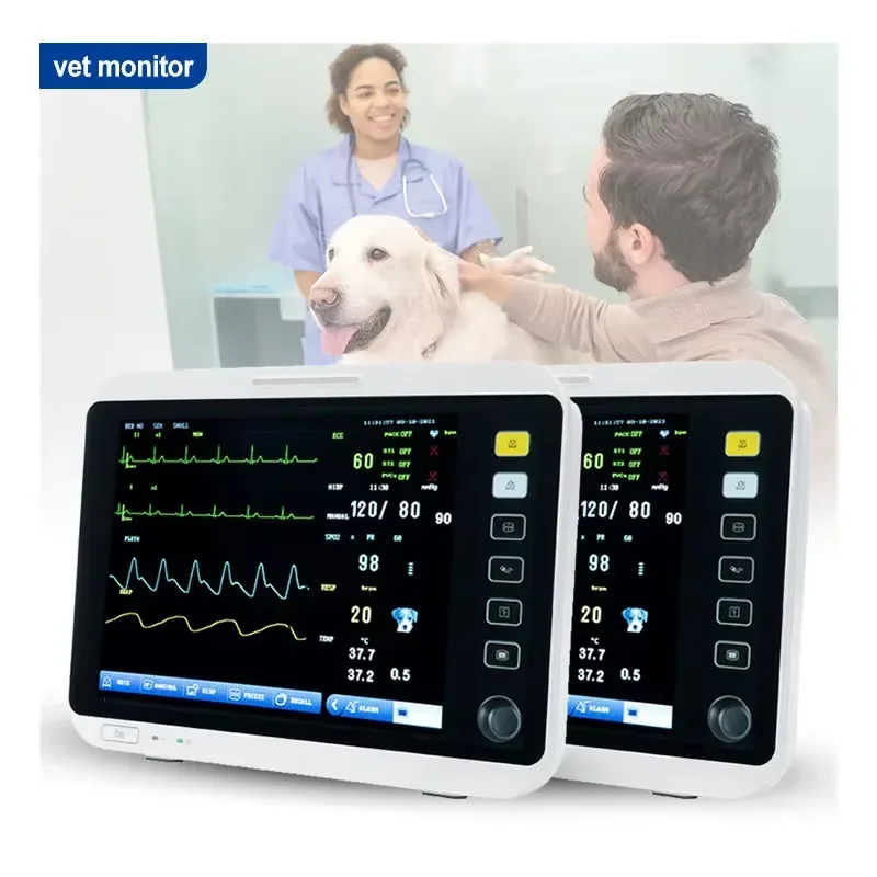 Multiparameter Veterinary Patient Veterinary Medical Device for Pet Cats Dogs Clinics