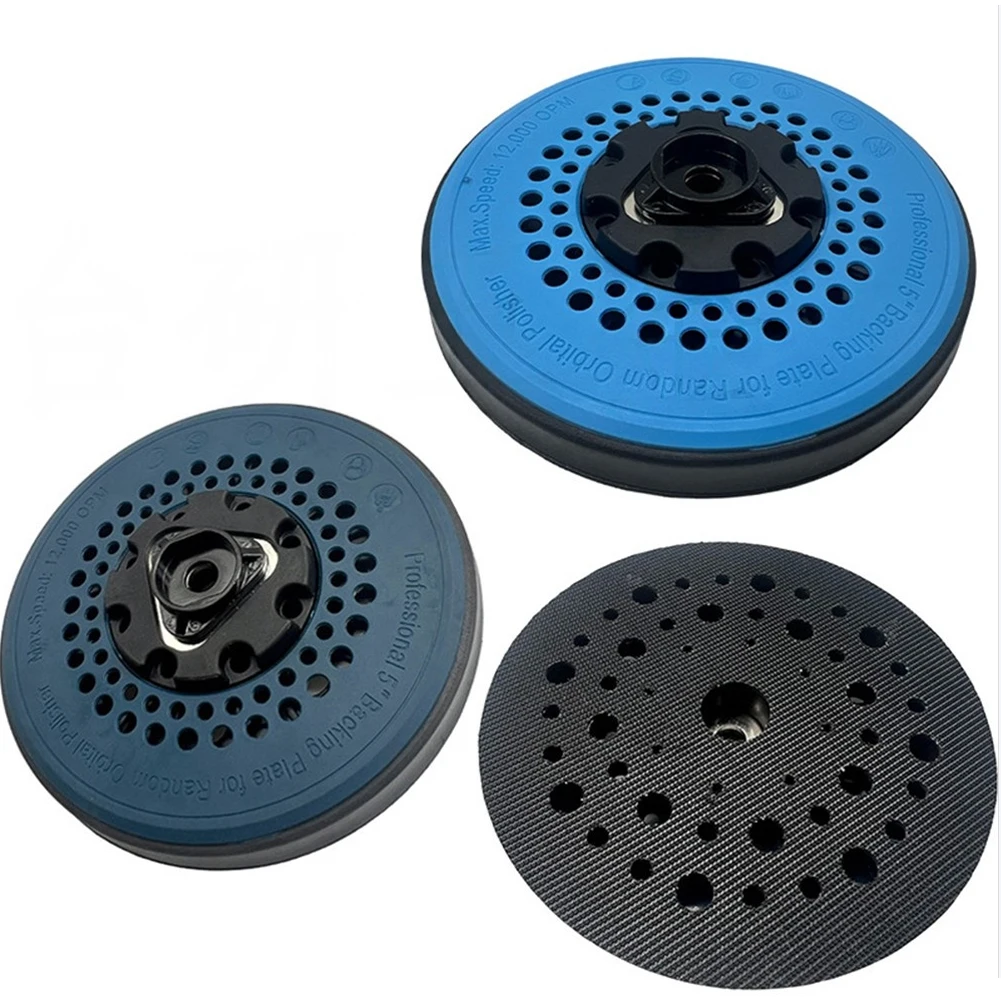 5'' 125mm Backing Plate Sanding Disc 49 Holes Hoop and Loop Sanding Pad For Orbital Sander Polisher Polishing Disc