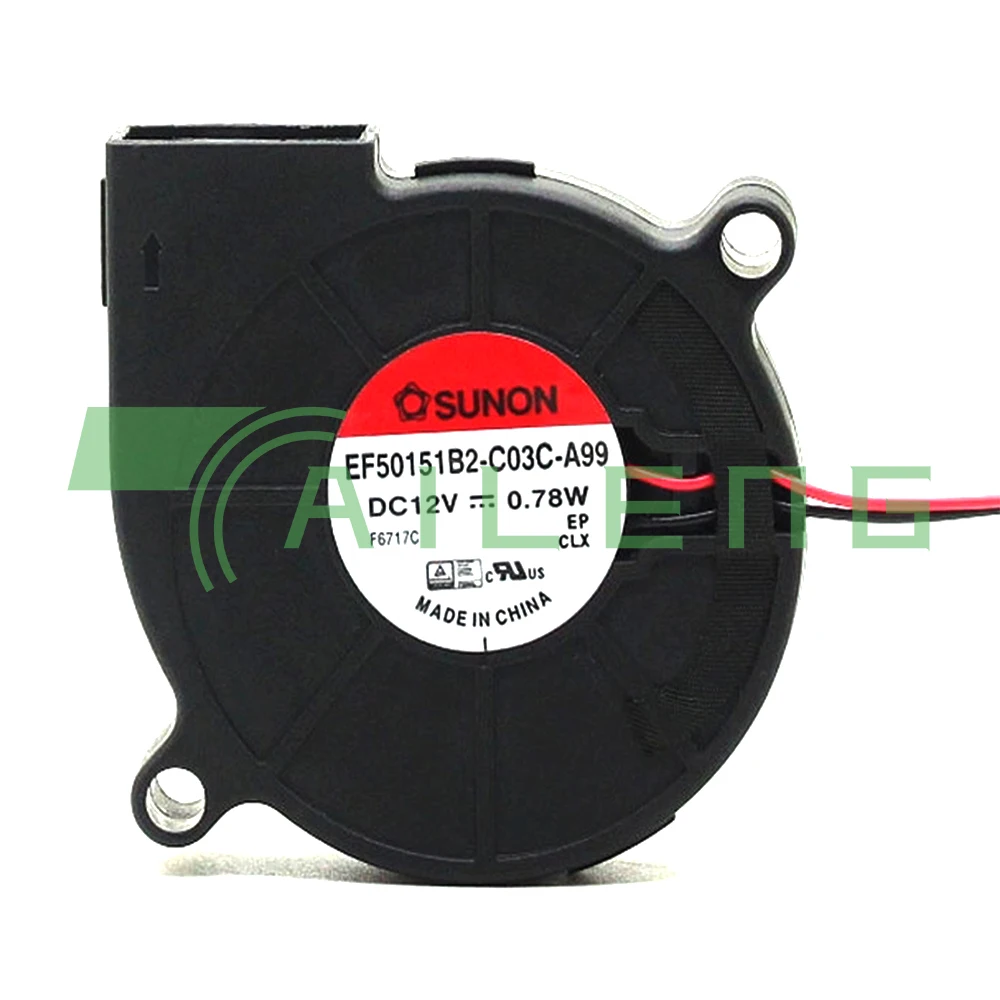 EF50151B2-C03C-A99 new For Sunon 5cm 12V 0.78W 5015 Mute Silent Blower Fans Turbine Cooling Fan
