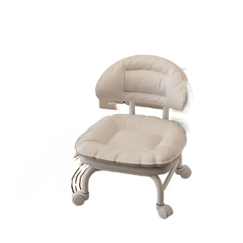 Floor-to-ceiling storage ornament Universal wheel Cloud small stool Pulley small stool Household children's back chair can be