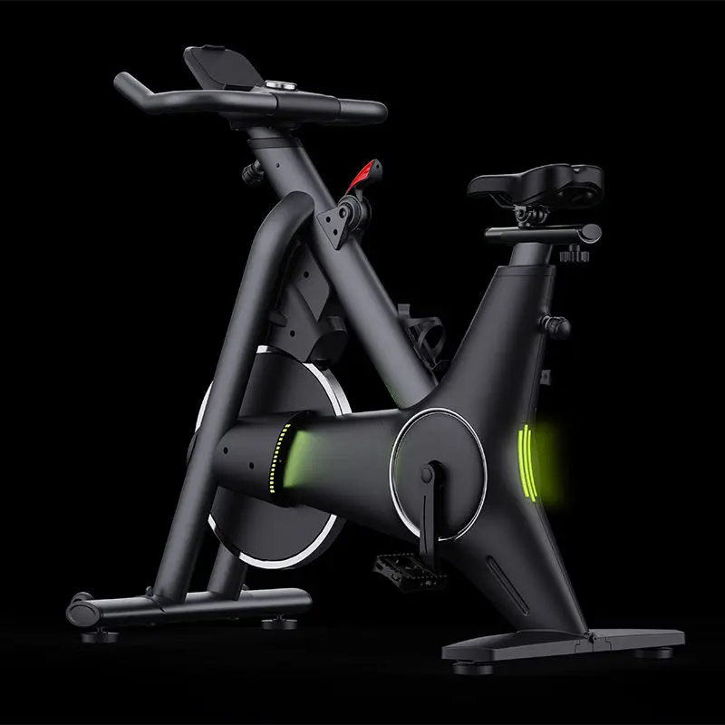 

Heavy Duty Stable Steel Frame Magnetic Resistance Indoor Spinning Bike Quiet Belt Driven Cardio Fitness Equipment