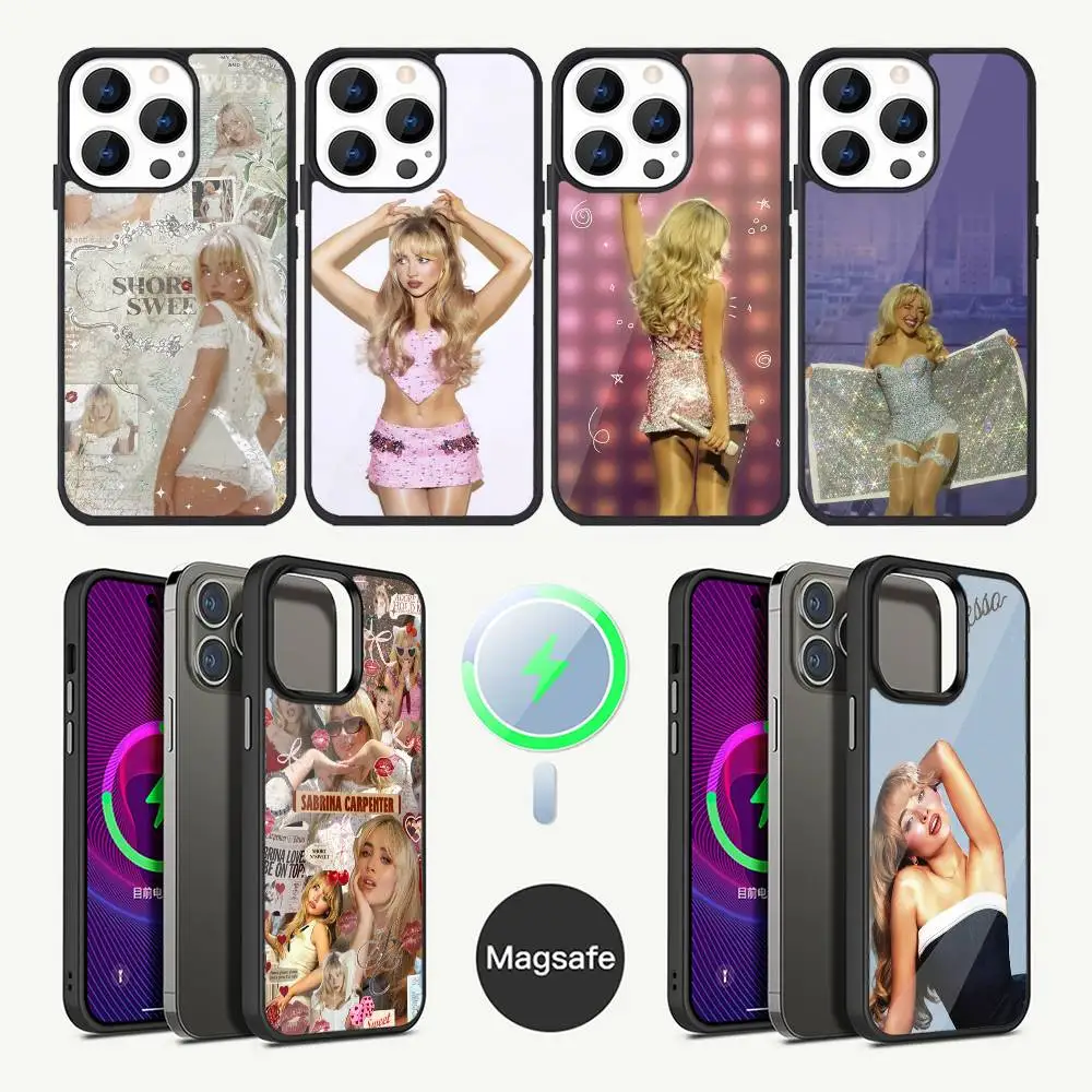 

Singer S-Sabrina Carpenter Phone Case For iPhone 16,15,14,13,12,11,Plus,Pro,Max Mini Magsafe Magnetic Wireless Charging