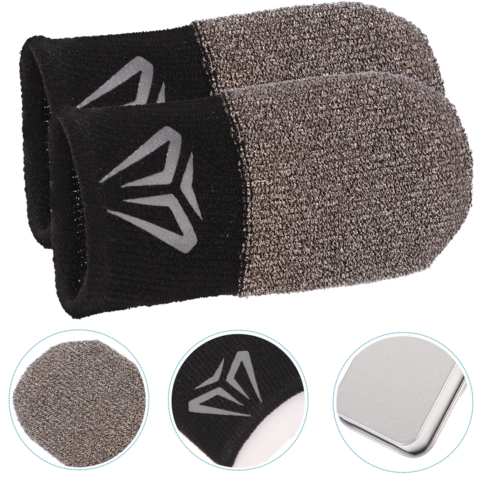 Breathable Mobile Gaming Finger Sleeves Highly Sensitive Thumb Covers Made Of Polyester And Iron For Comfortable Game