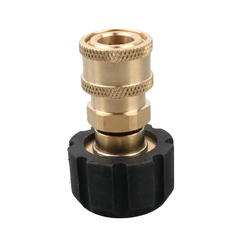 1pc 1/4 To M22 Quick Connector High Pressure Car Washer Quick Coupling Water Gun Tube Adapter Joints images - 6