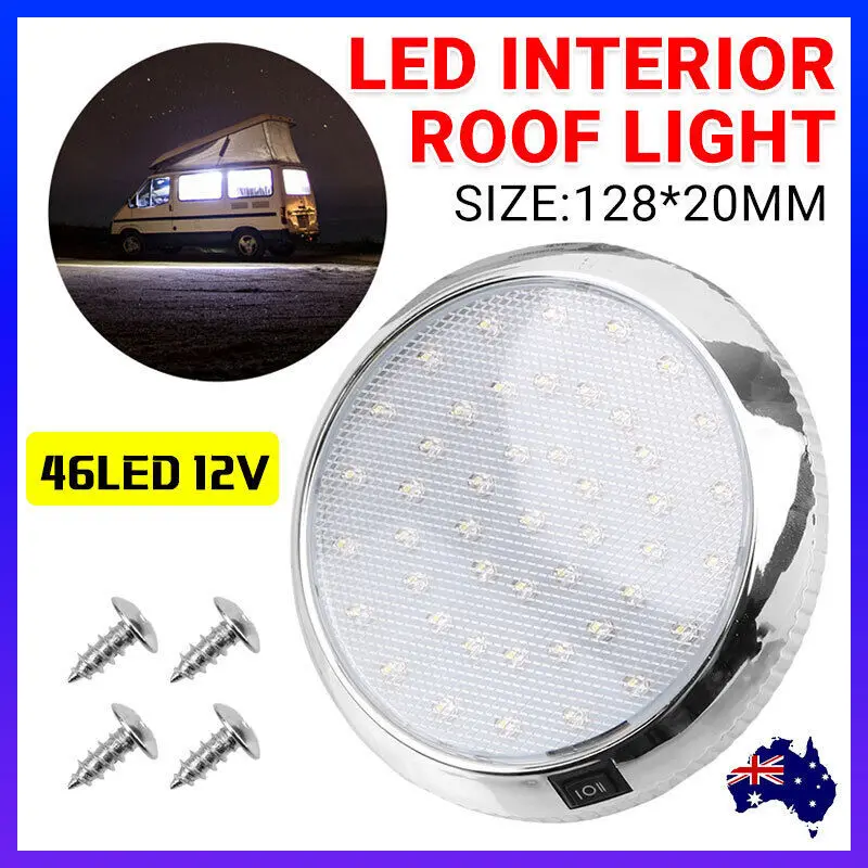 

46 LED Interior Roof Ceiling Dome Light Kit for Caravan Boat Truck Car Cabin