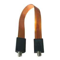 Flat Coaxial RG6 F Type Female Jack Jumper Cable