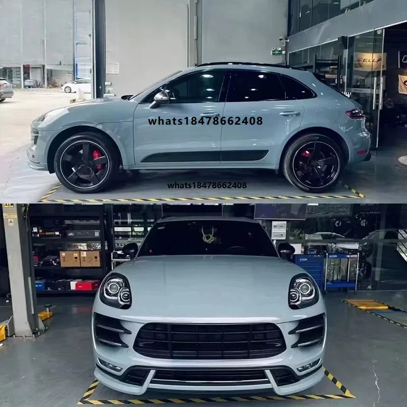 High Quality Bodykit for 2014-2017 Macan 95B.1 Upgrade to Turbo Include Front Bumper TKT Front Lip Rear Diffisur Side Skirt
