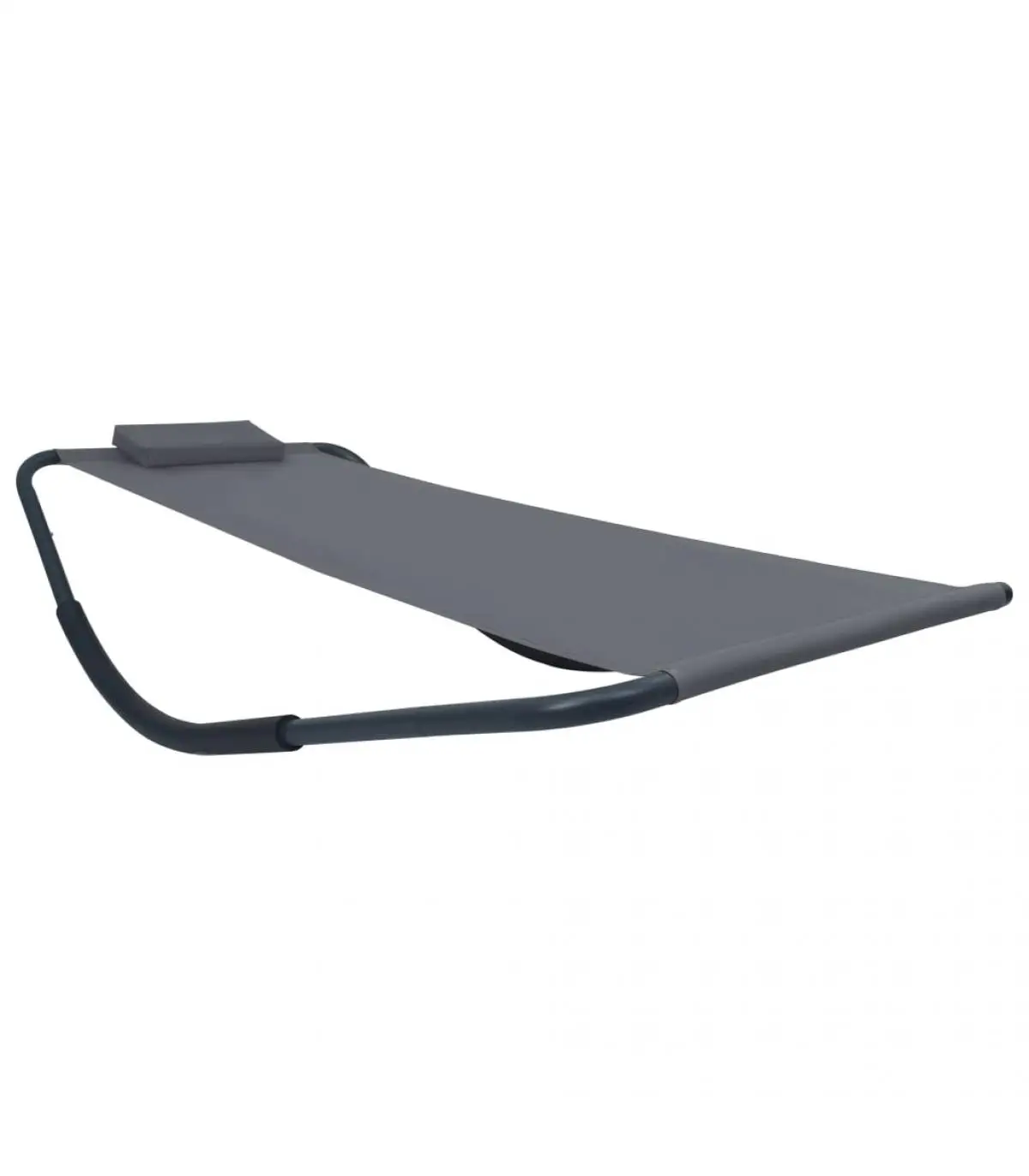 200x90 cm gray steel outdoor lounger beds