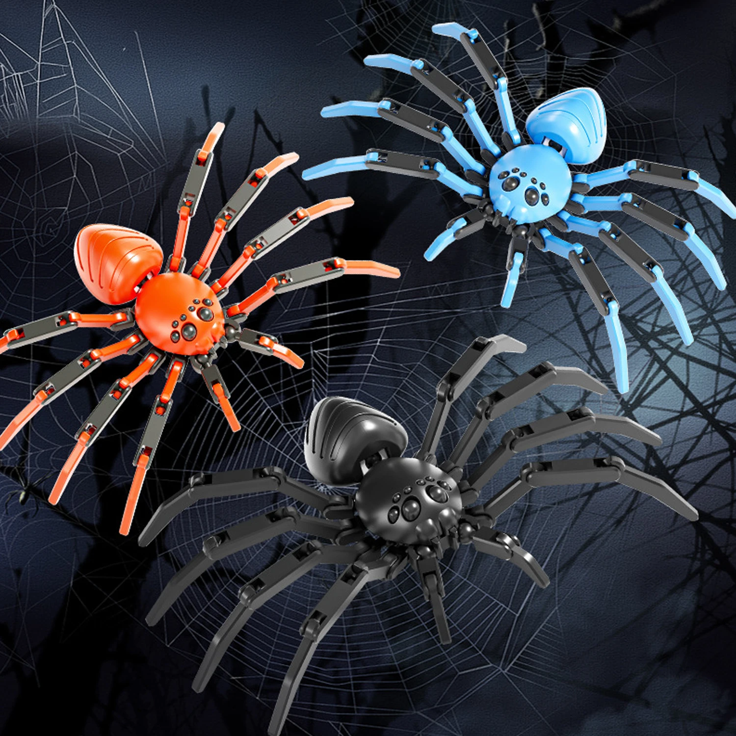 Joint spider injection molding DIY assembly full joint movable simulation spider model ornament toy